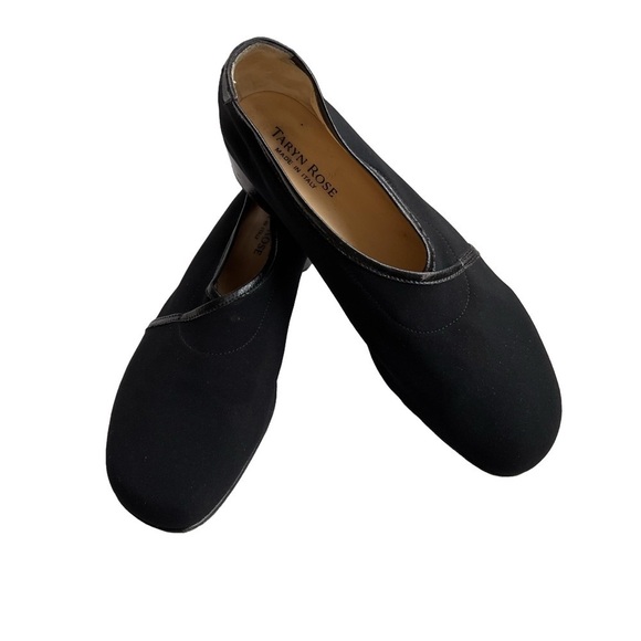 Taryn Rose Shoes - Taryn Rose Kelsey Demi Wedge Fabric & Leather Ballet Loafer Moccasin Flats 8.5M